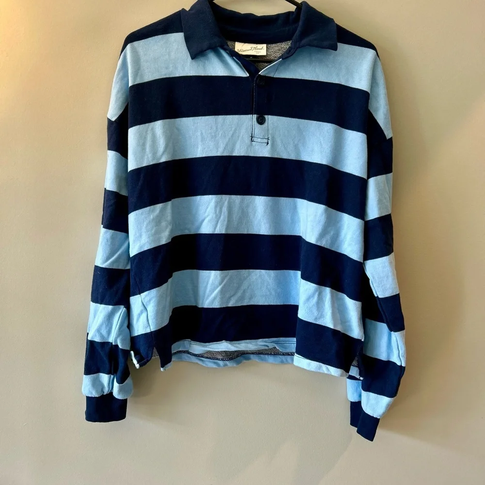 Last Chance Sale! Low Prices 💥 Universal Thread Blue Polo Jersey - Picture 2 of 5